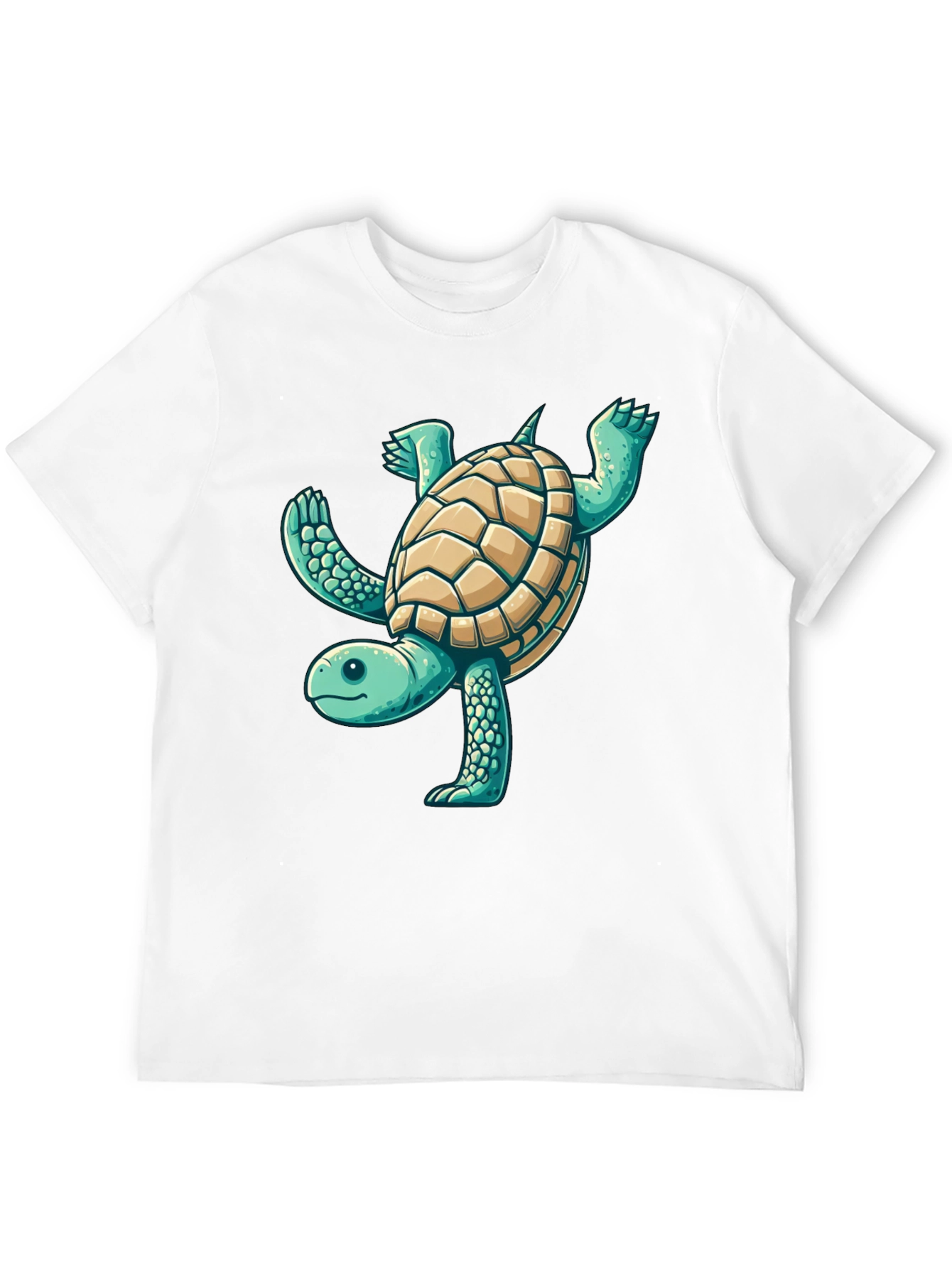 Fun Turtle Graphic Black T-Shirt