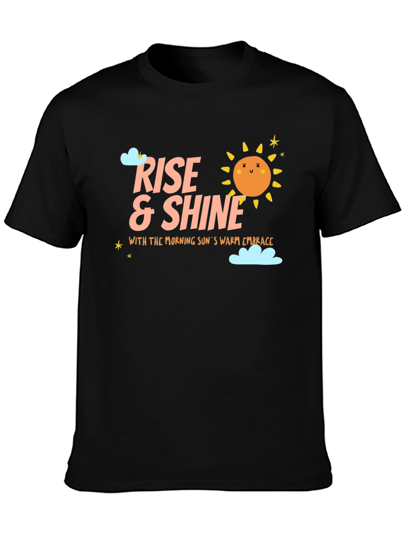 Rise & Shine Graphic T-Shirt - Mens Black Tee