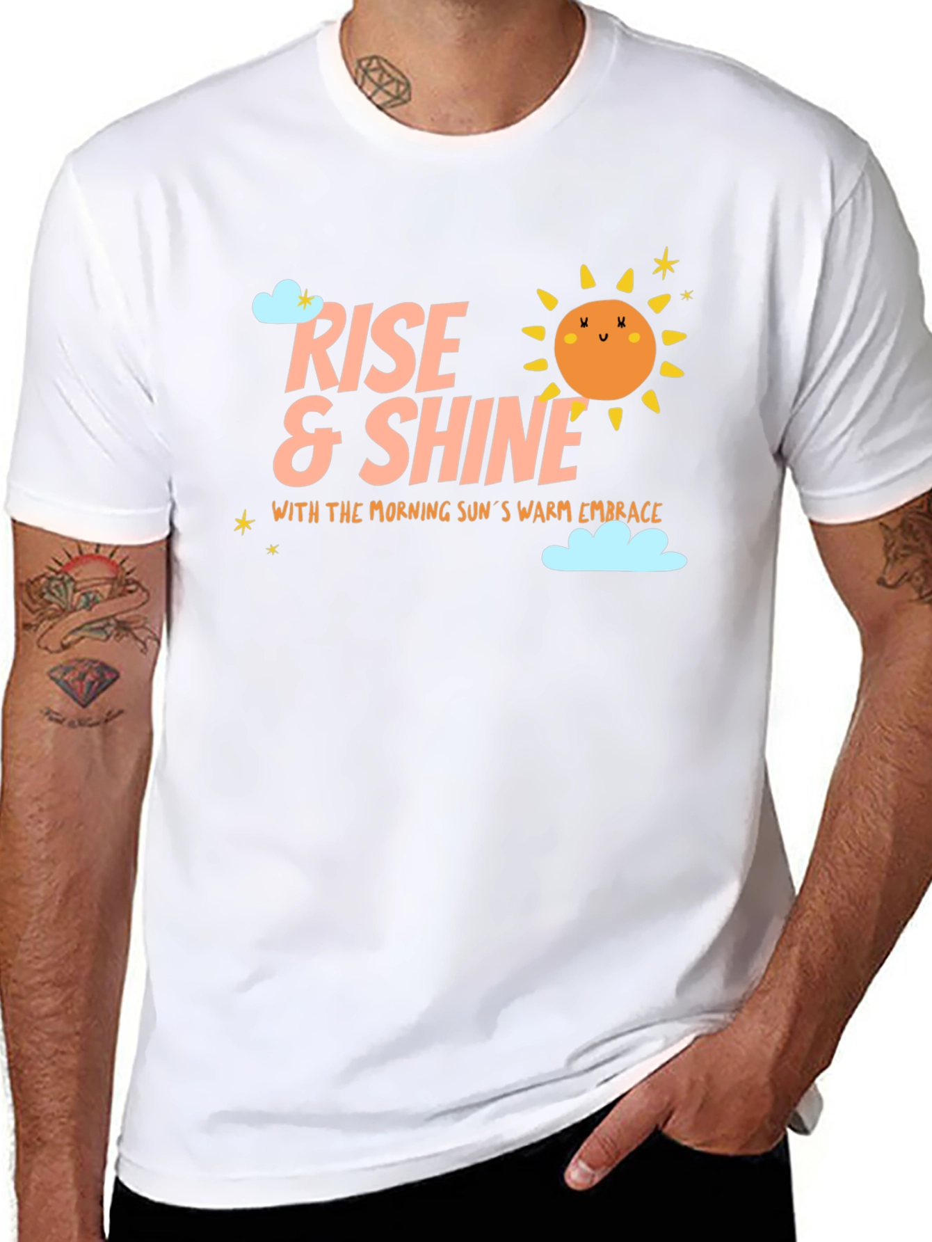 Rise & Shine Graphic T-Shirt - Mens Black Tee