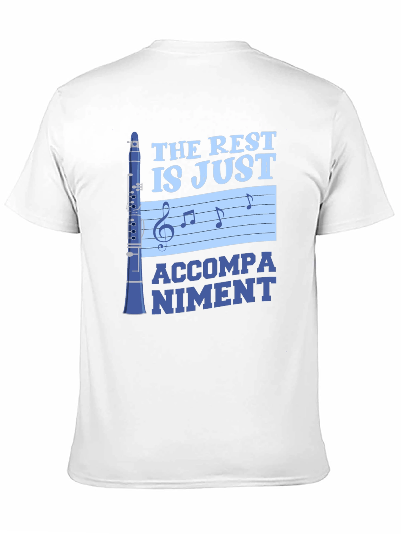 Music Lover T-Shirt: Clarinet Accompaniment Design