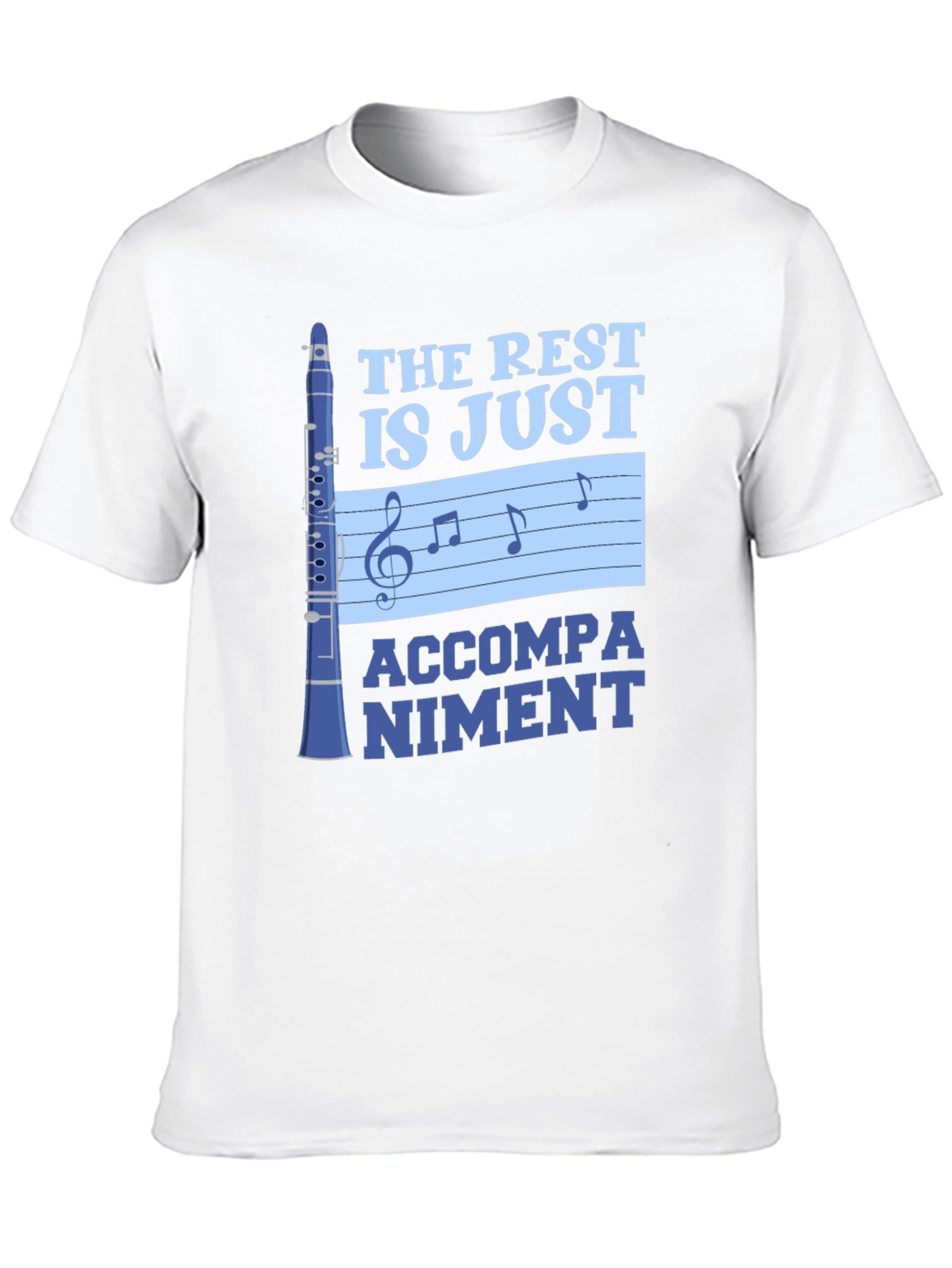 Music Lover T-Shirt: Clarinet Accompaniment Design