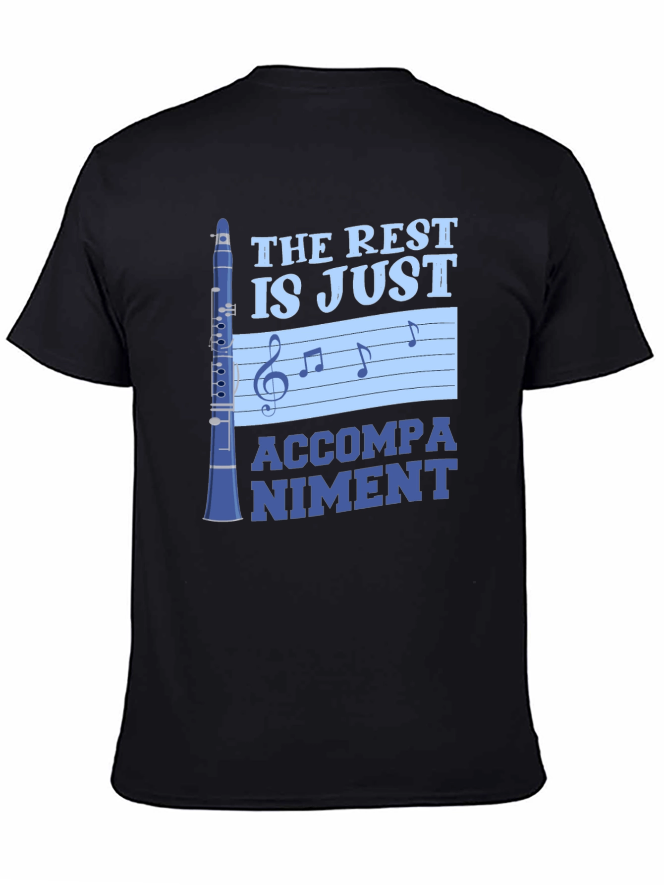 Music Lover T-Shirt: Clarinet Accompaniment Design