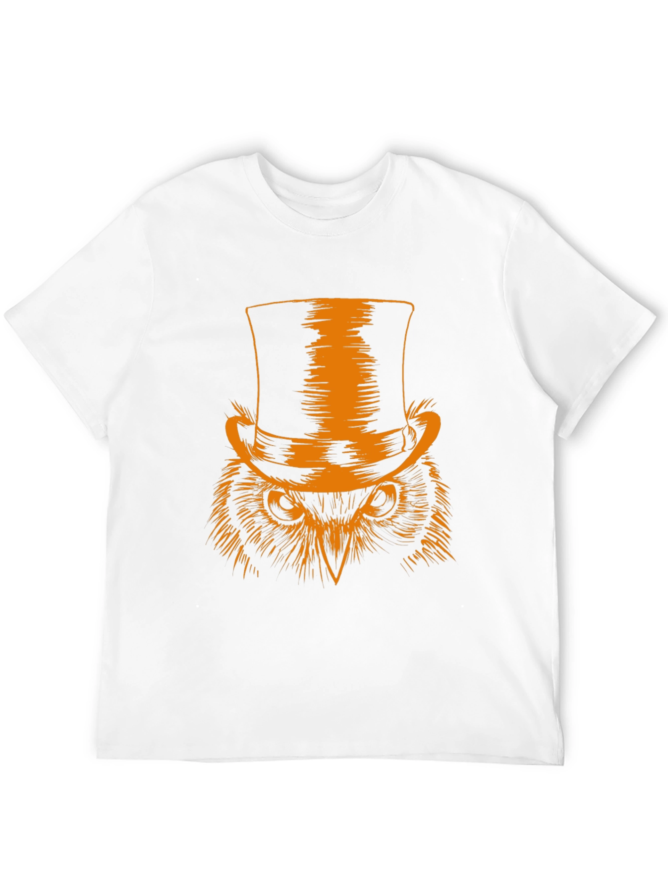 Top Hat Owl Graphic Tee - Mens Black T-Shirt