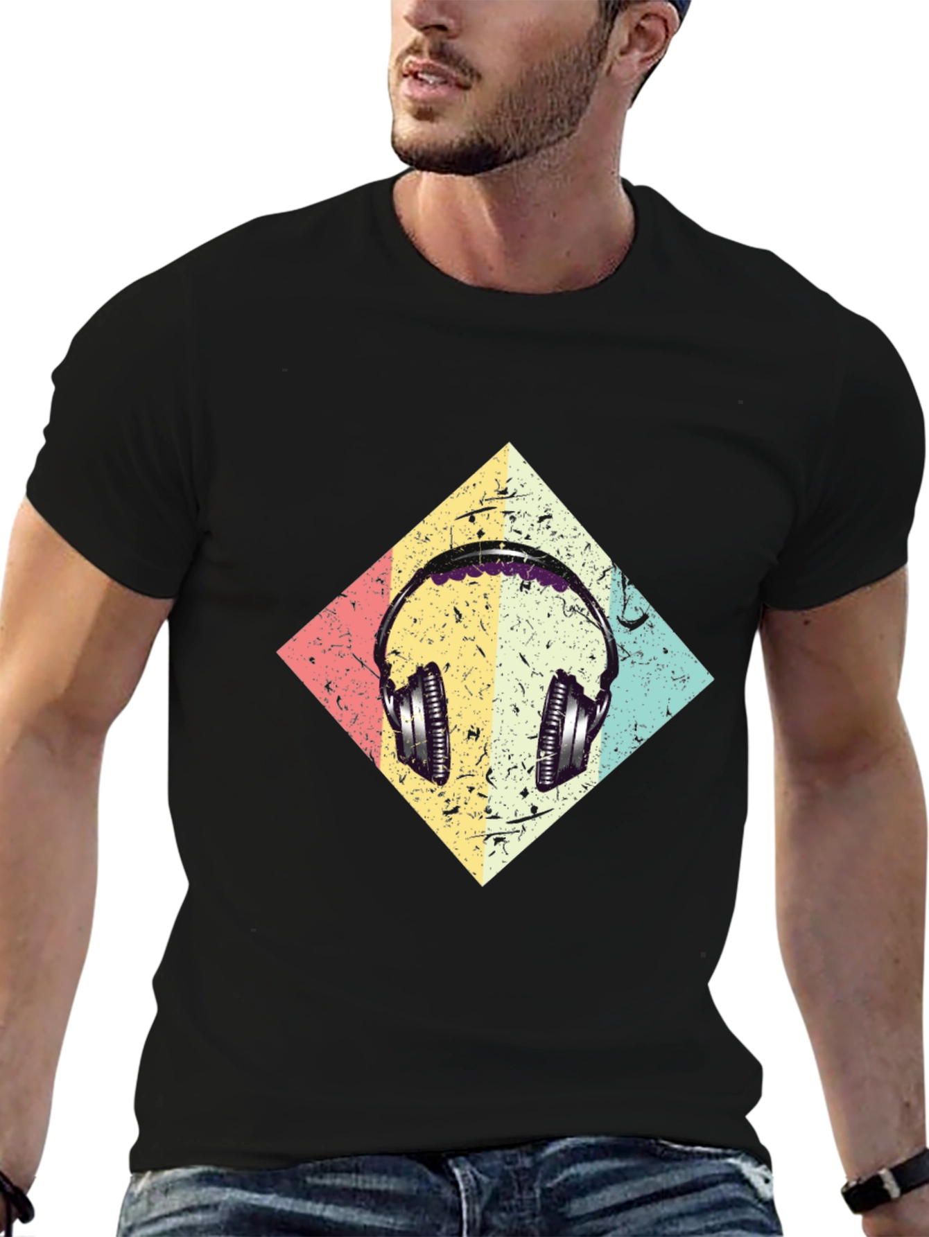 Retro Headphone Graphic Tee
