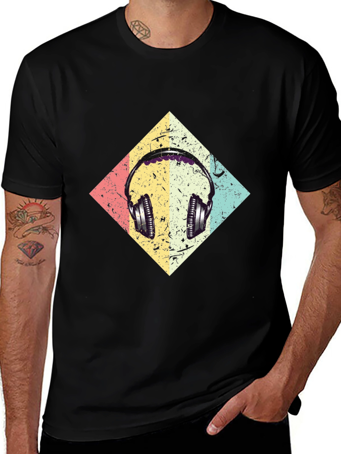 Retro Headphone Graphic Tee