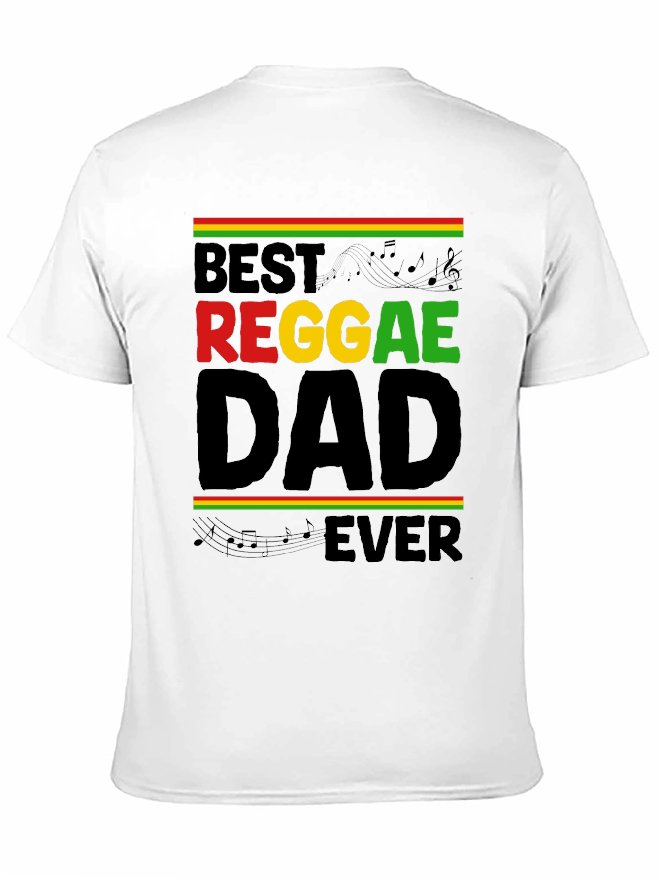 Best Reggae Dad Ever Black T-Shirt