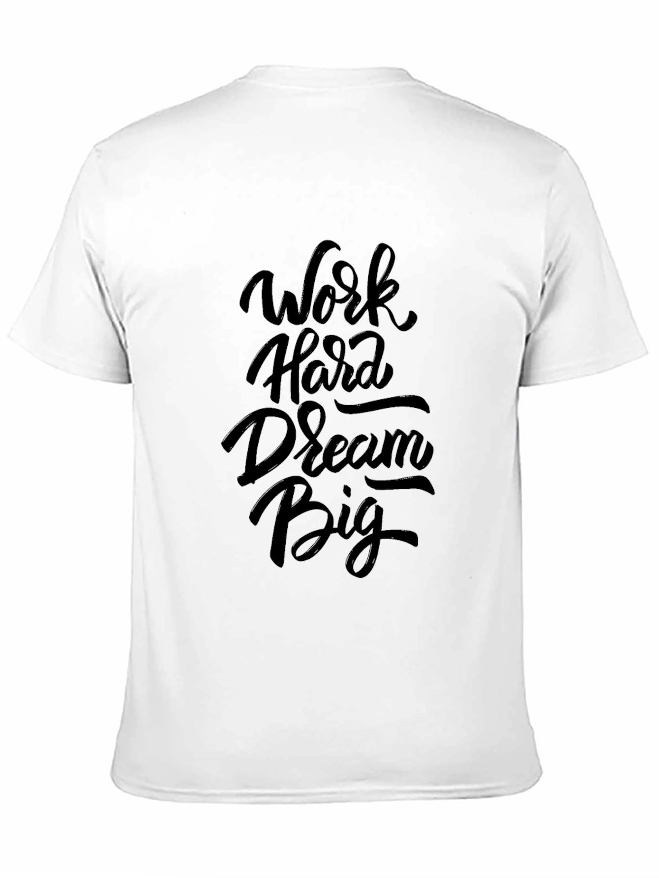 Work Hard Dream Big Black Graphic Tee