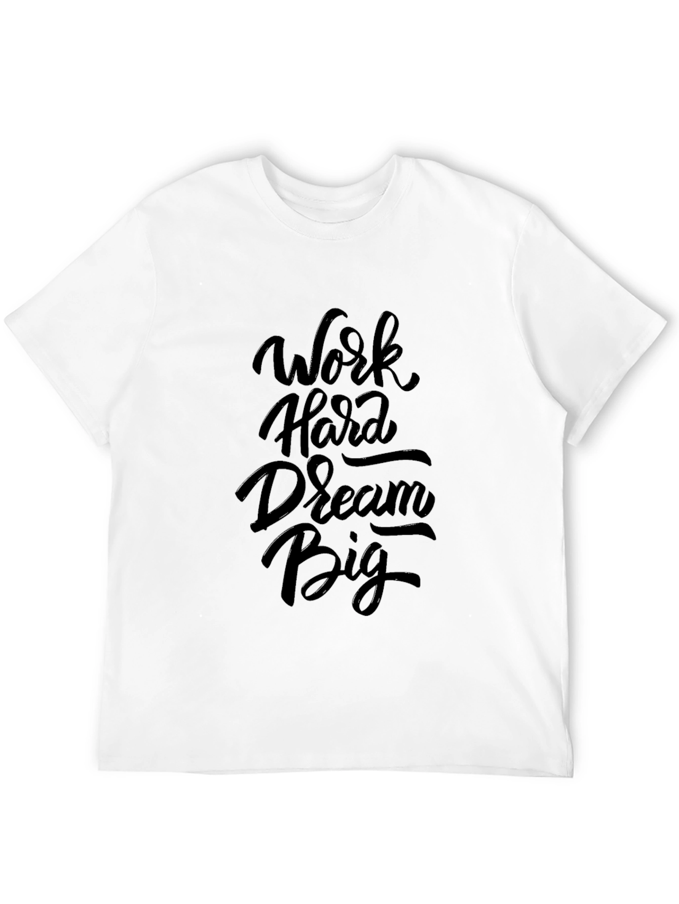 Work Hard Dream Big Black Graphic Tee