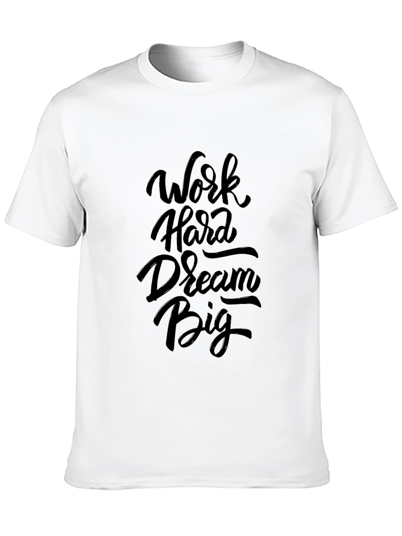 Work Hard Dream Big Black Graphic Tee