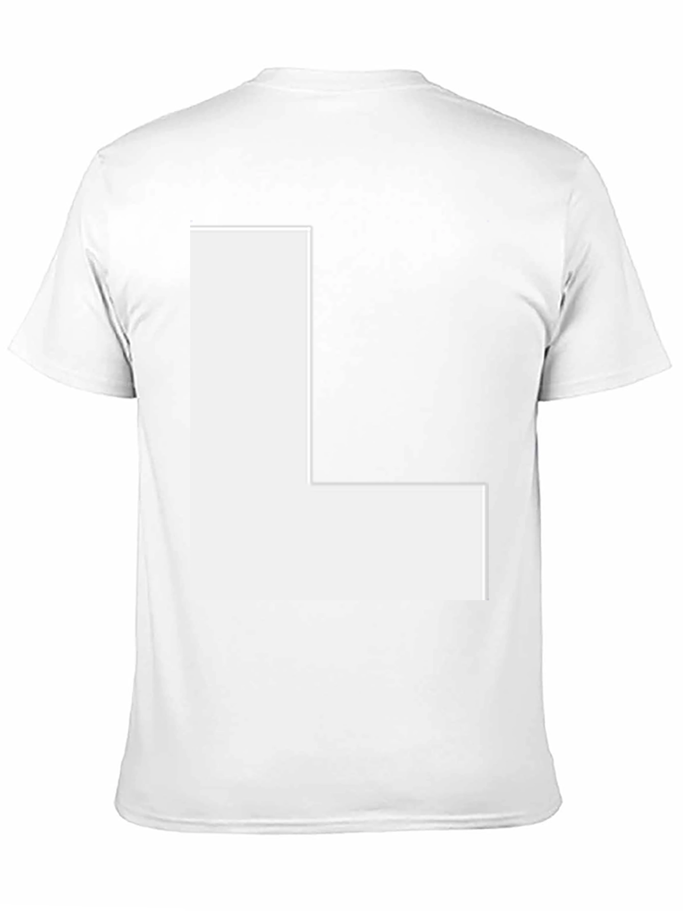 Bold Letter L Graphic Tee - Unisex Casual Style