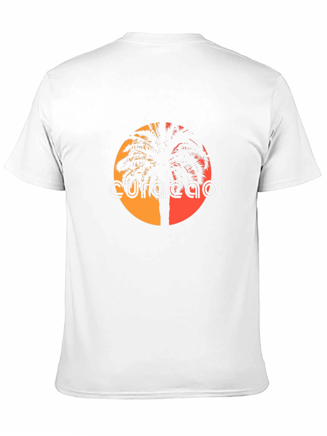Curaçao Sunset Palm Tree T-Shirt