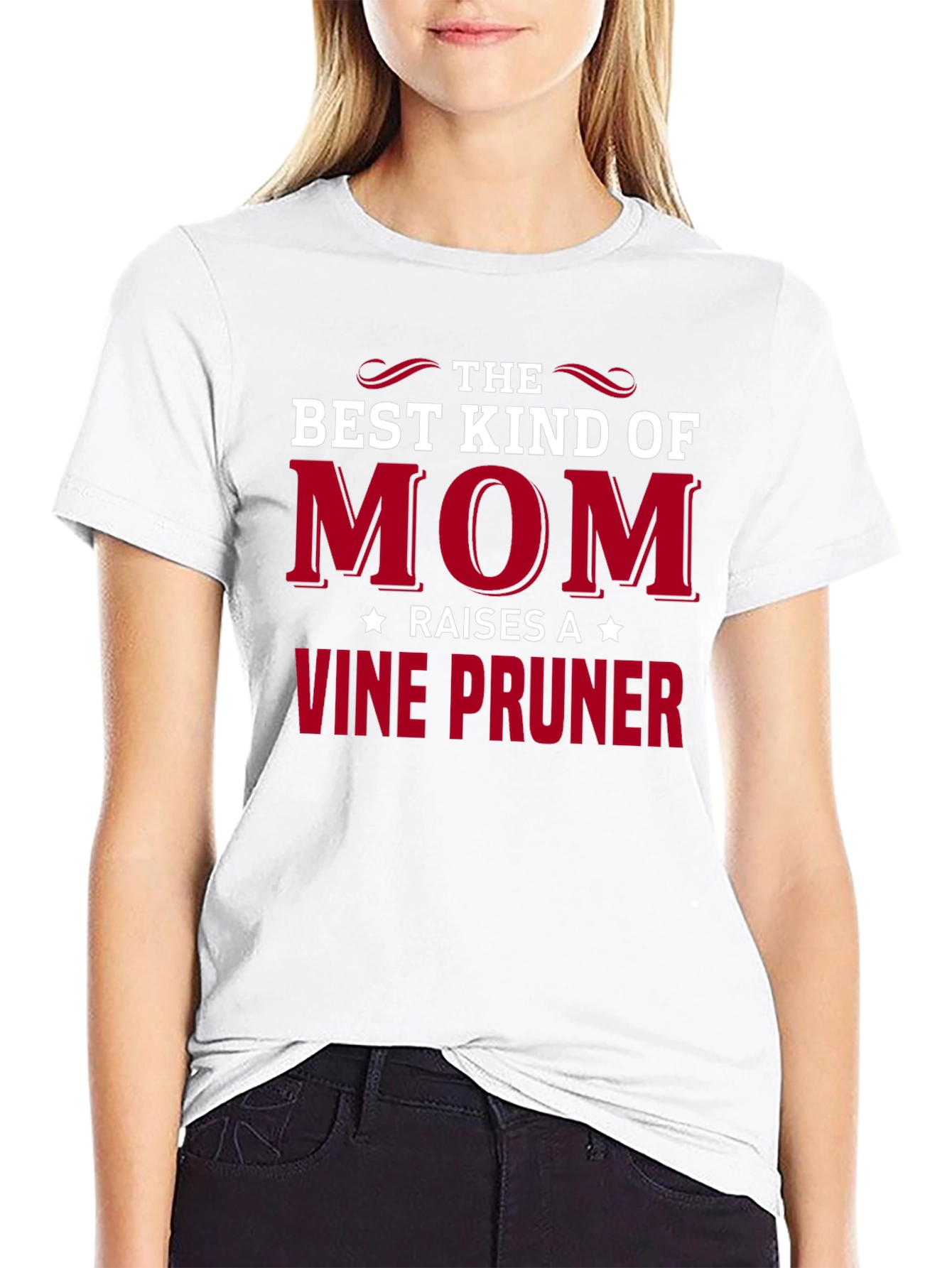 Best Mom Raises A Vine Pruner Black T-Shirt