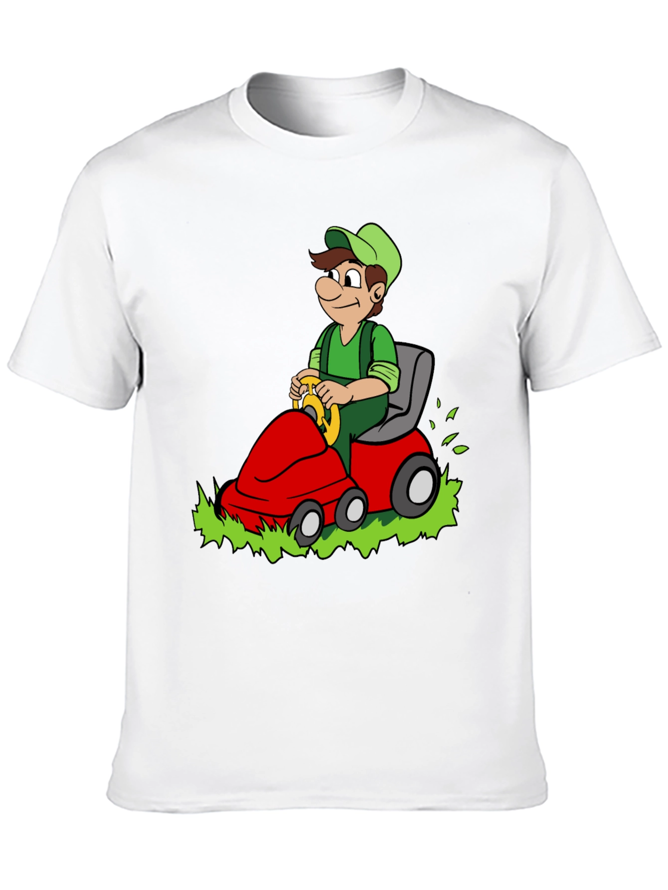 Luigi Riding Lawnmower Graphic T-Shirt