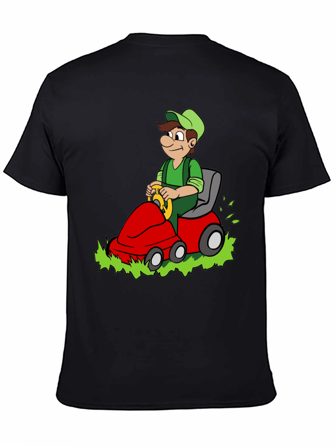Luigi Riding Lawnmower Graphic T-Shirt