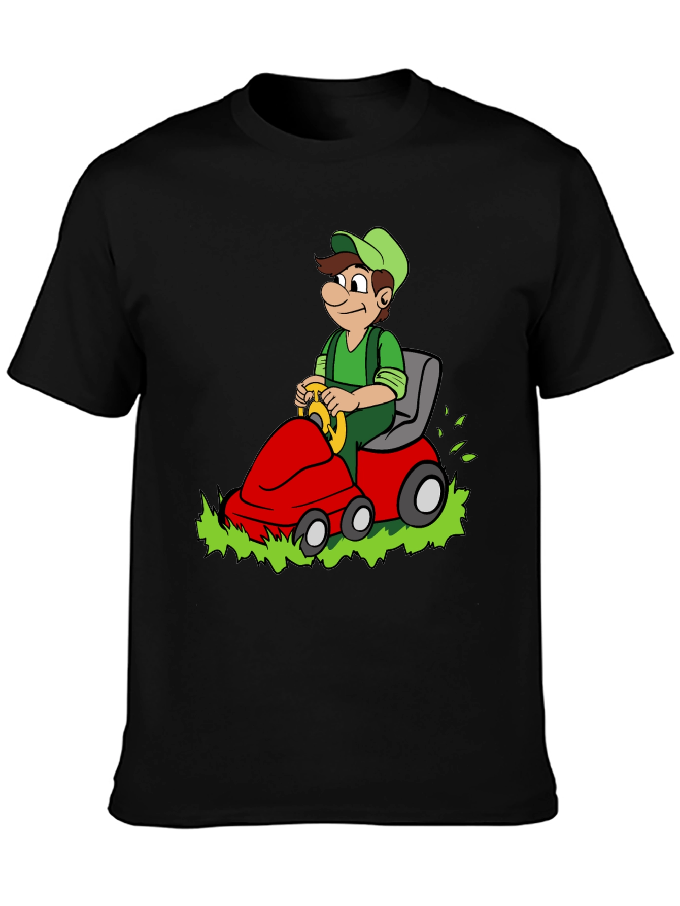 Luigi Riding Lawnmower Graphic T-Shirt