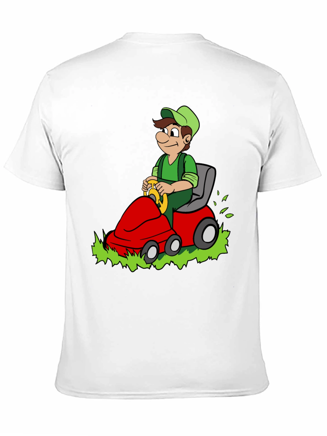 Luigi Riding Lawnmower Graphic T-Shirt