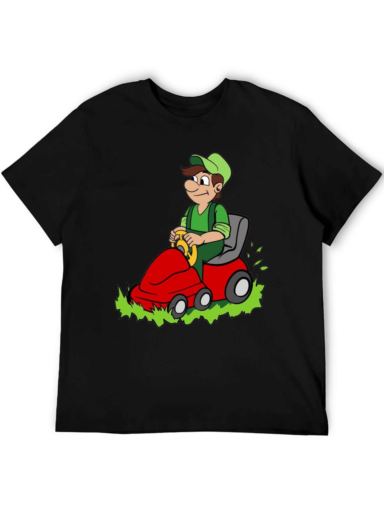 Luigi Riding Lawnmower Graphic T-Shirt