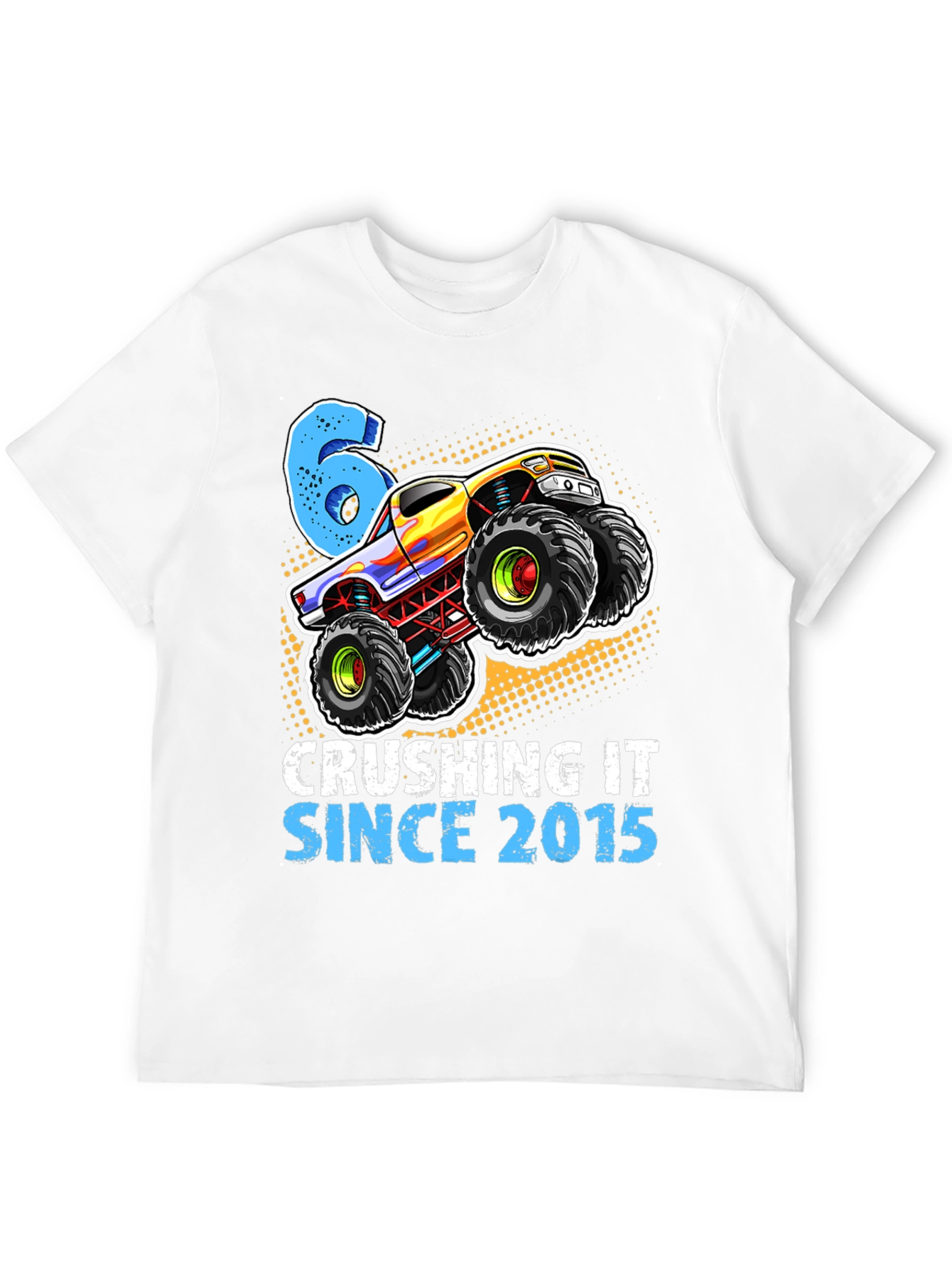 Crushing It Since 2015 Monster Truck 6th Birthday T-Shirt