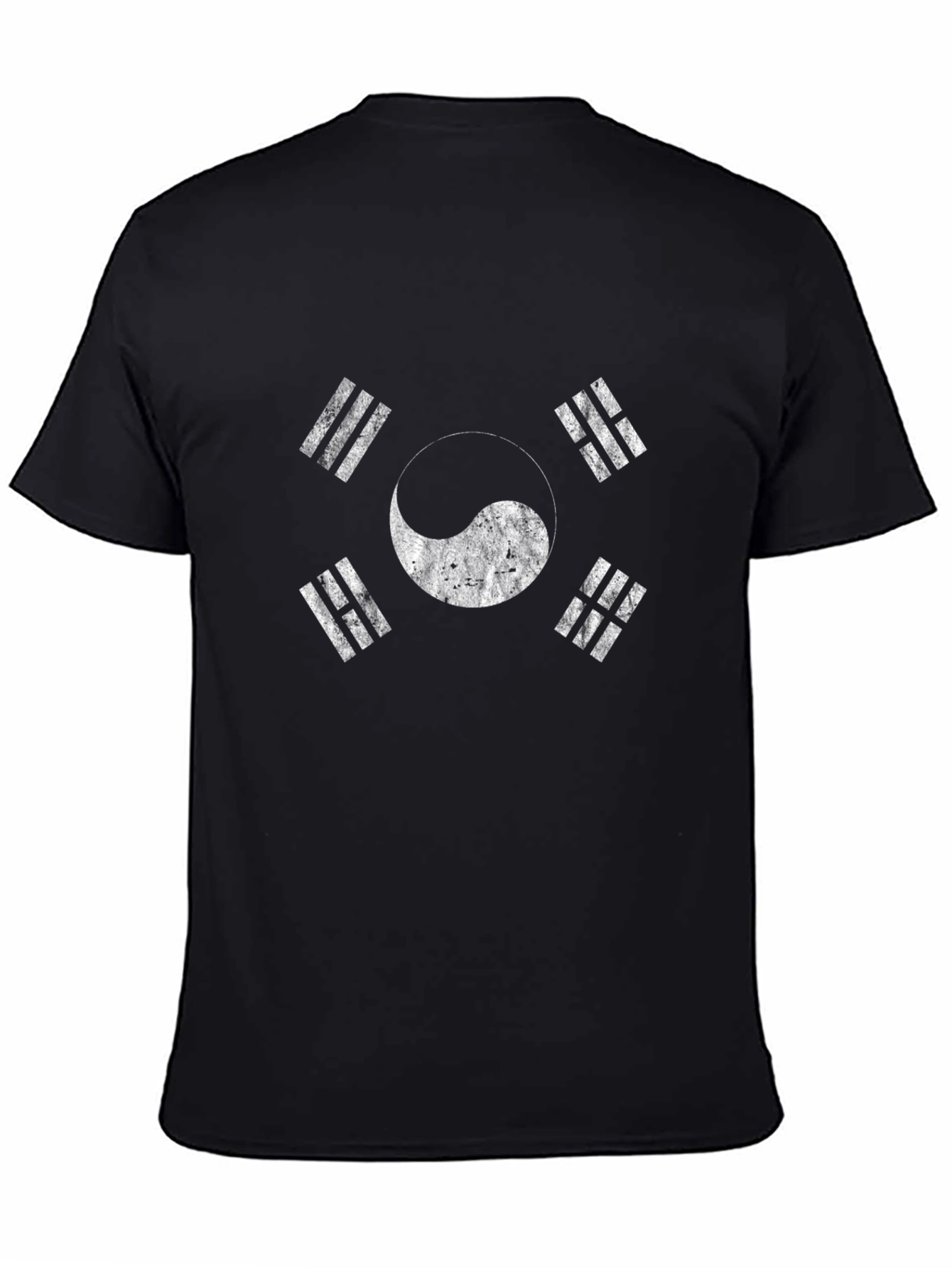 South Korea Flag Graphic T-Shirt - Distressed Style