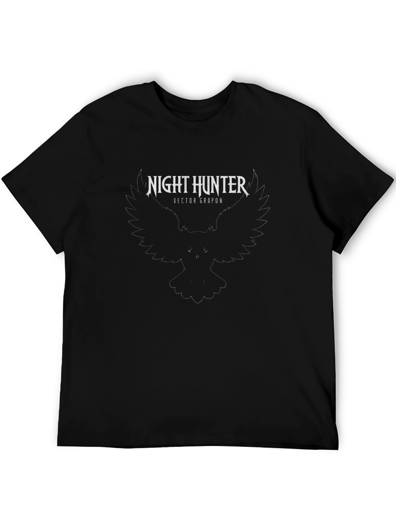 Night Hunter Graphic Tee - Vector Grapon Design