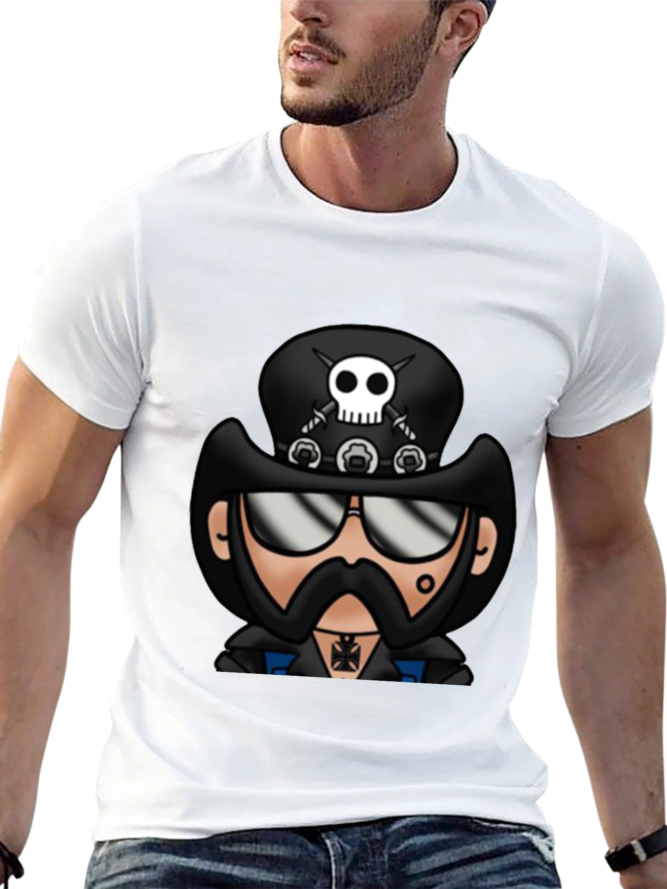 Cartoon Lemmy T-Shirt - Black Graphic Tee
