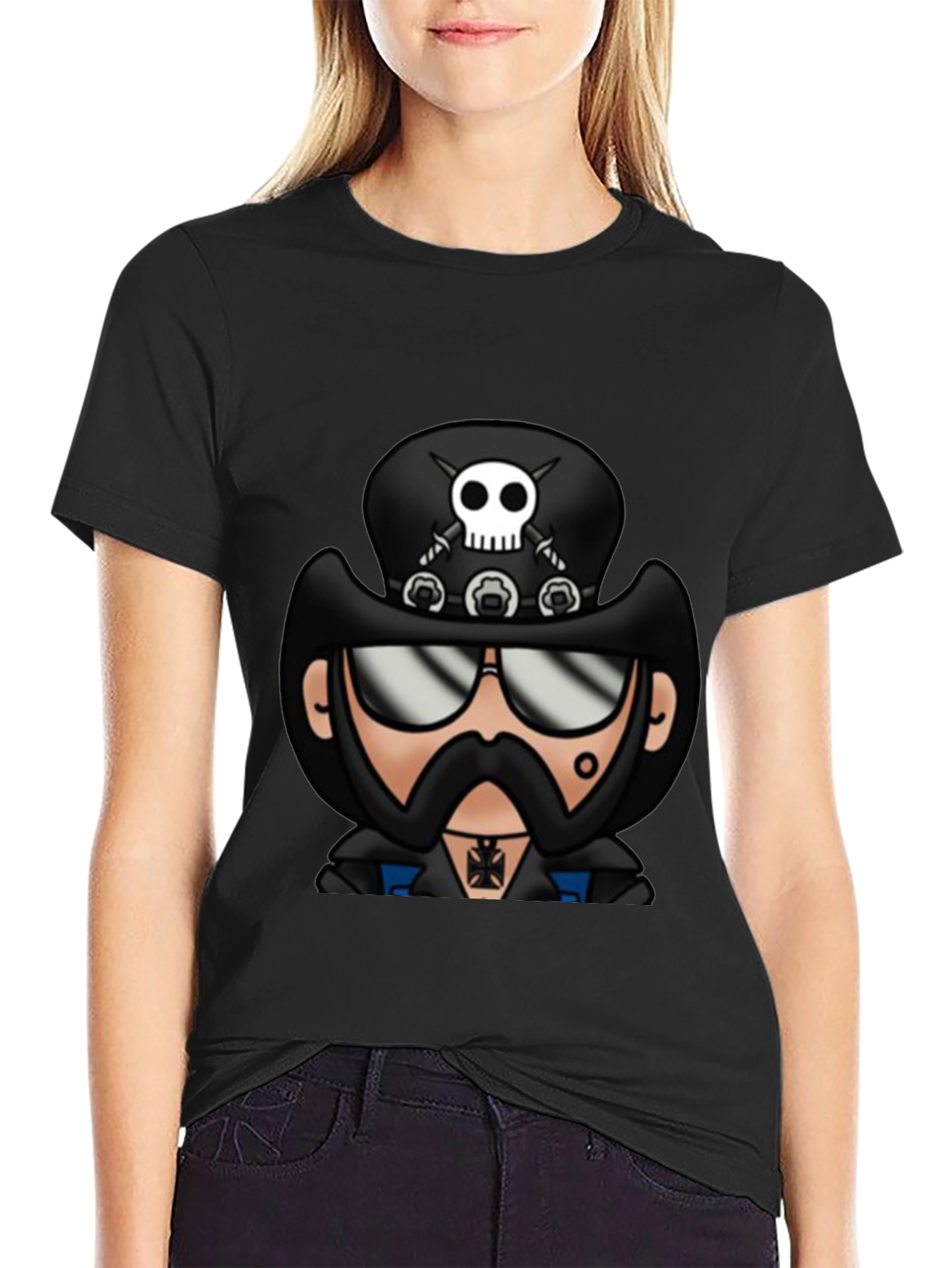 Cartoon Lemmy T-Shirt - Black Graphic Tee