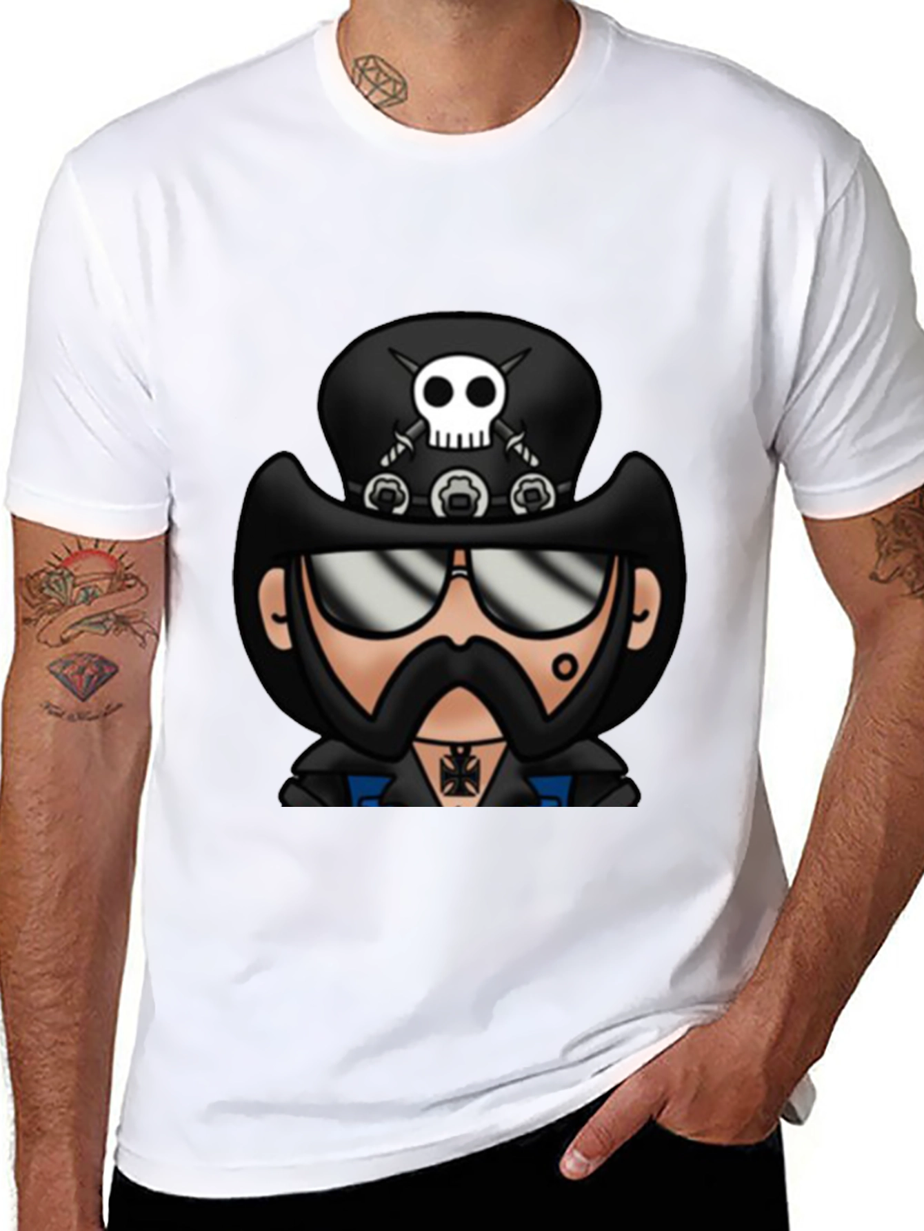 Cartoon Lemmy T-Shirt - Black Graphic Tee