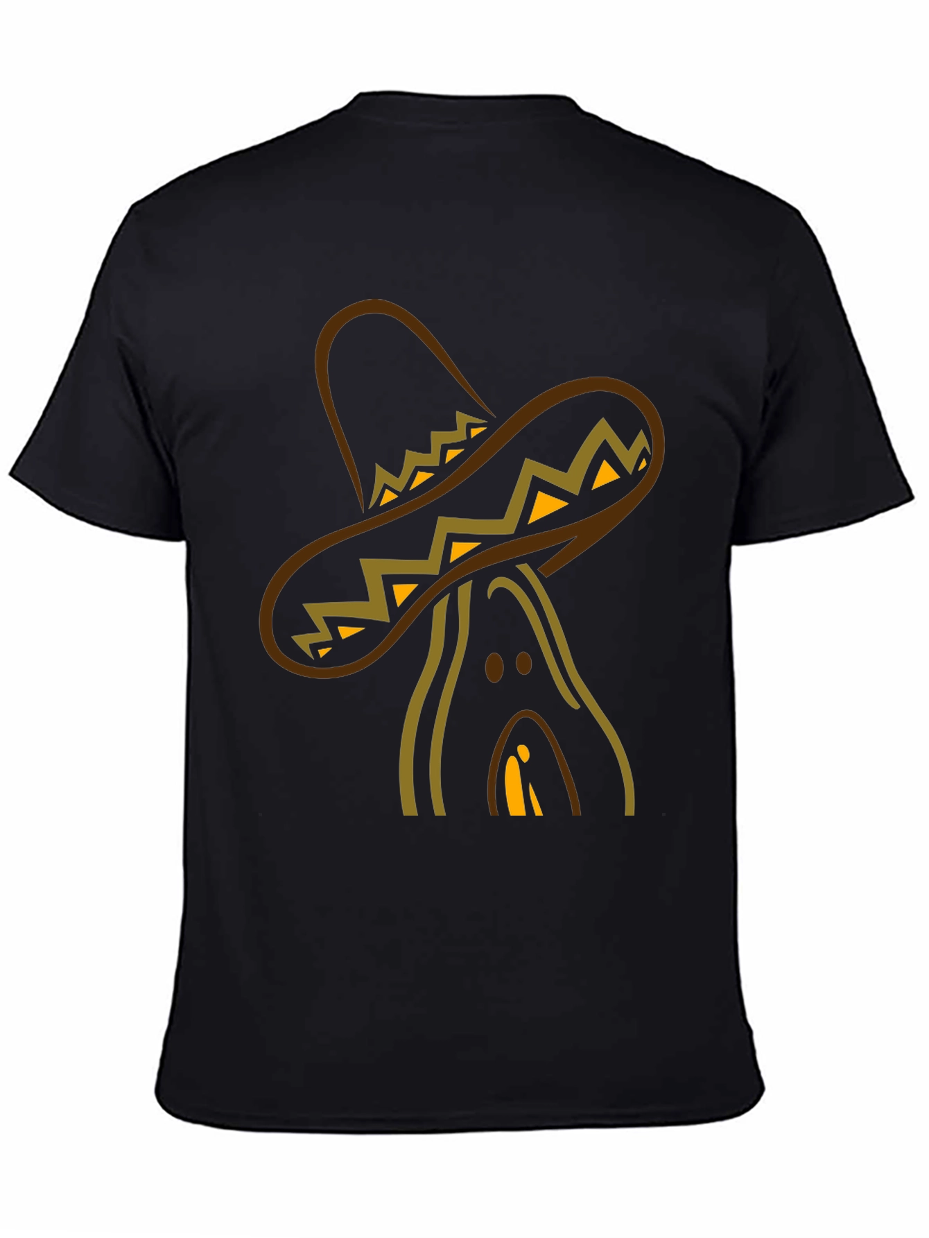 Sombrero Man Black T-Shirt
