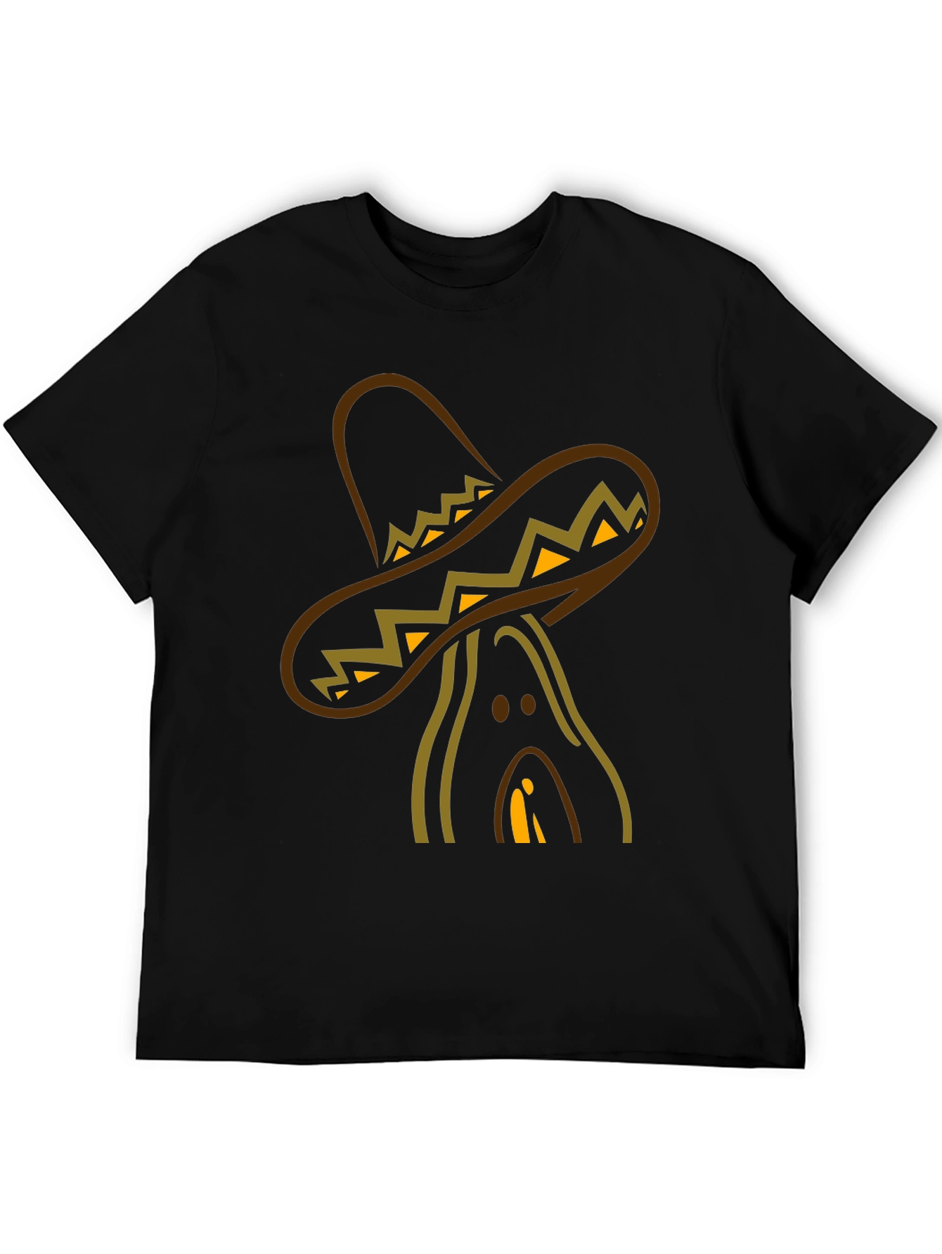 Sombrero Man Black T-Shirt