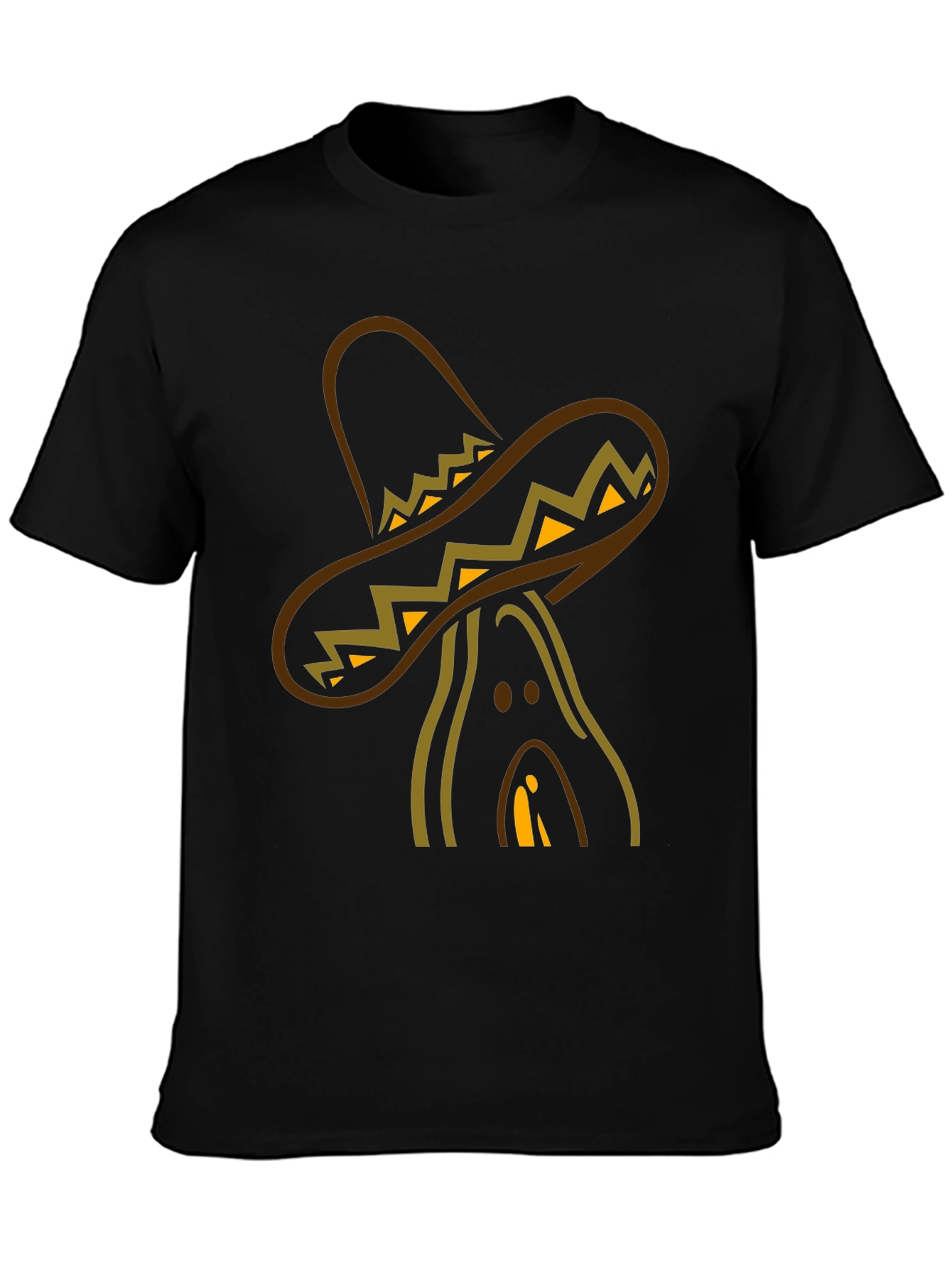 Sombrero Man Black T-Shirt