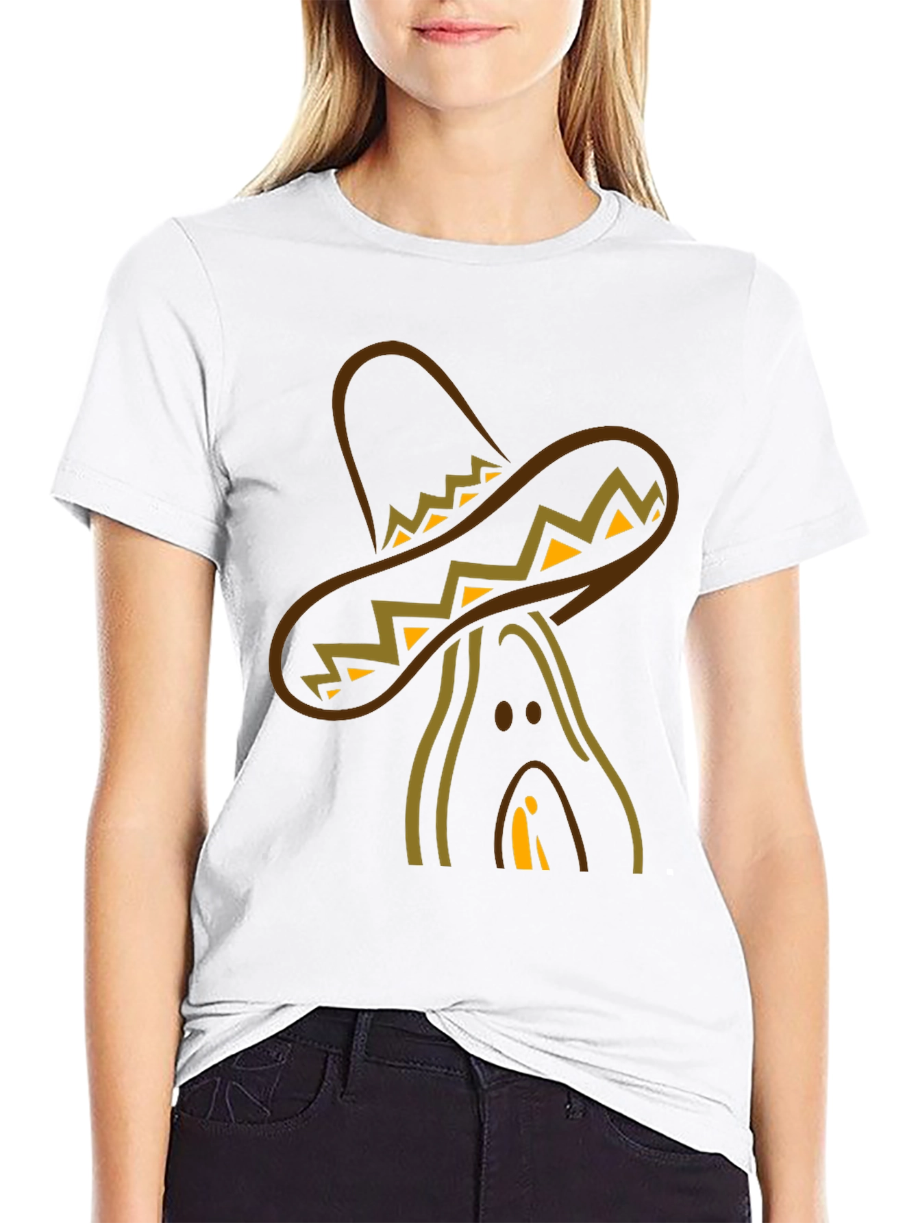 Sombrero Man Black T-Shirt