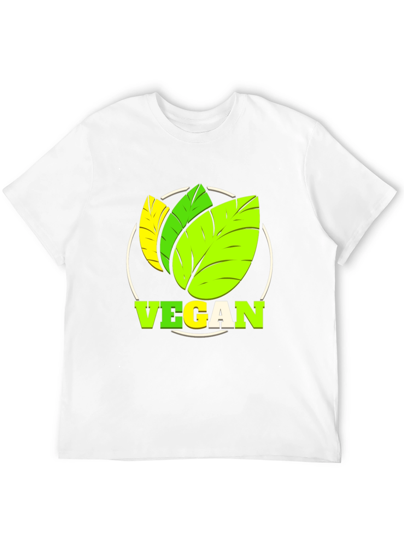 Vegan T-Shirt: Leaf Design for Plant-Based Lifestyle