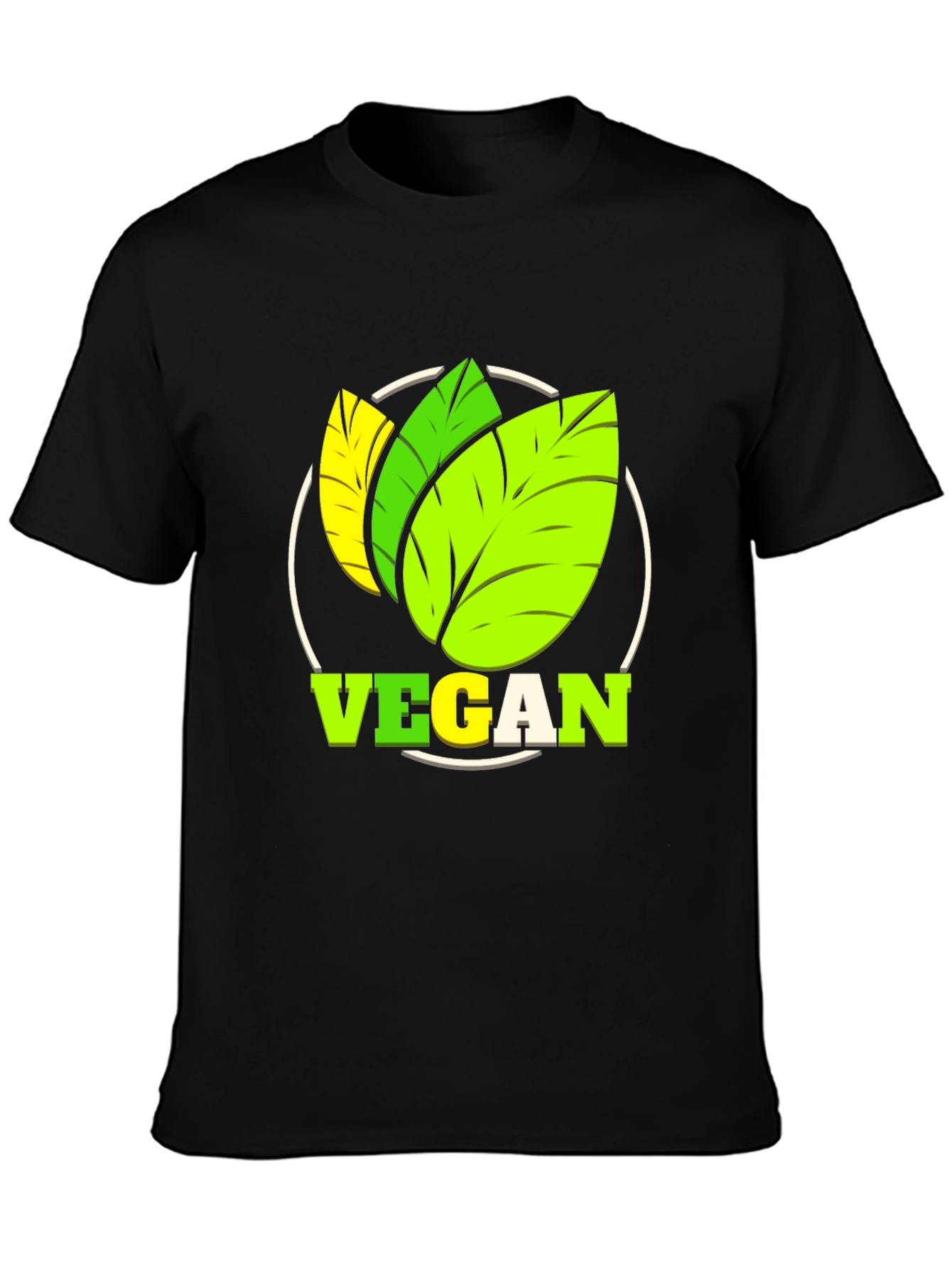 Vegan T-Shirt: Leaf Design for Plant-Based Lifestyle