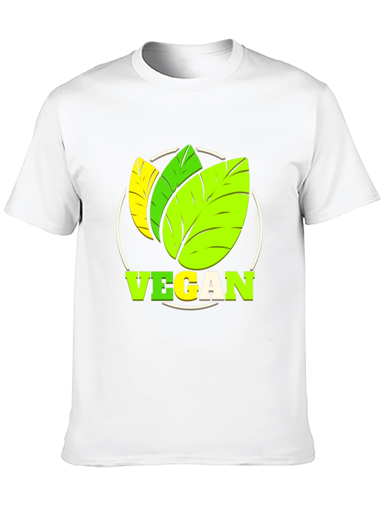 Vegan T-Shirt: Leaf Design for Plant-Based Lifestyle