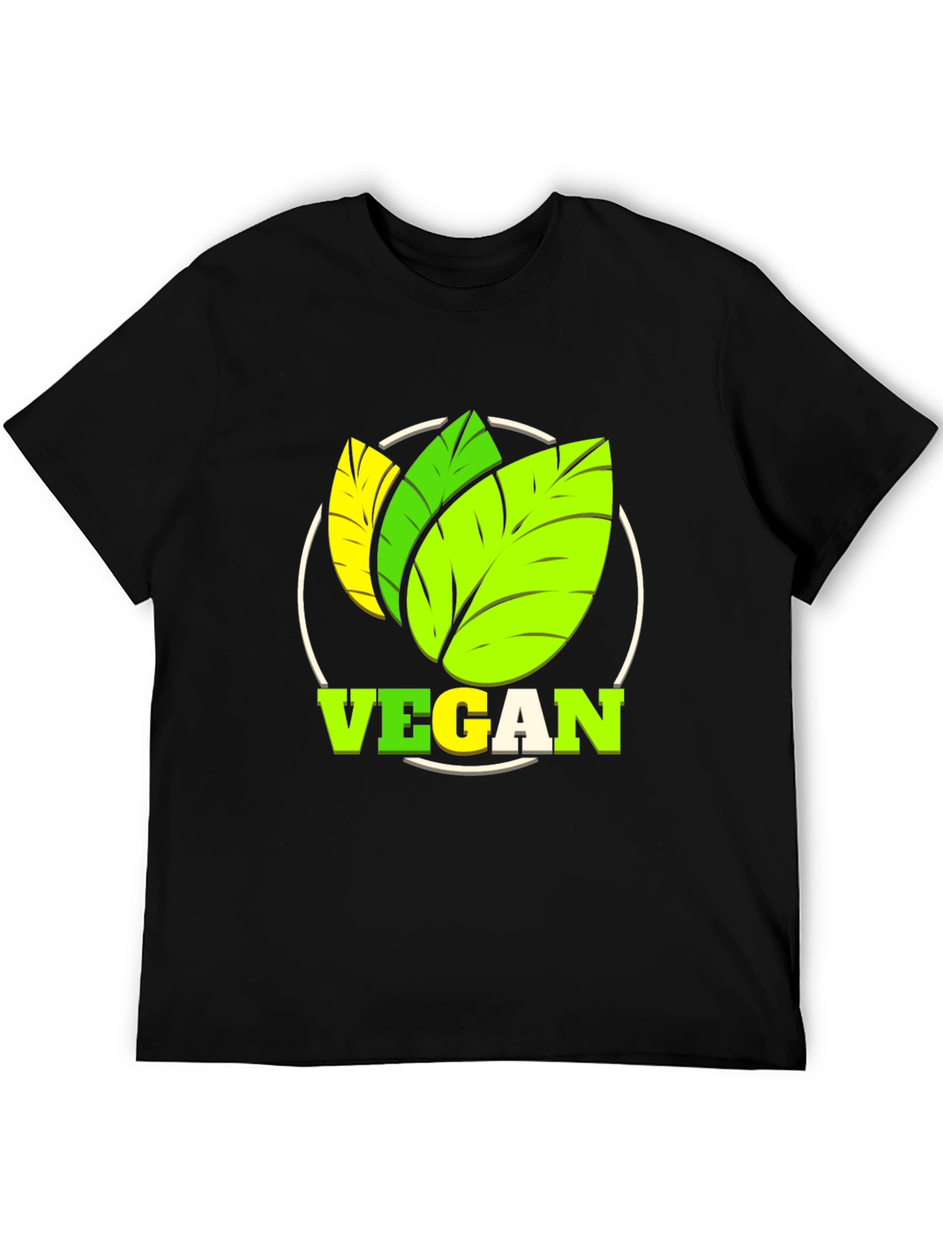 Vegan T-Shirt: Leaf Design for Plant-Based Lifestyle