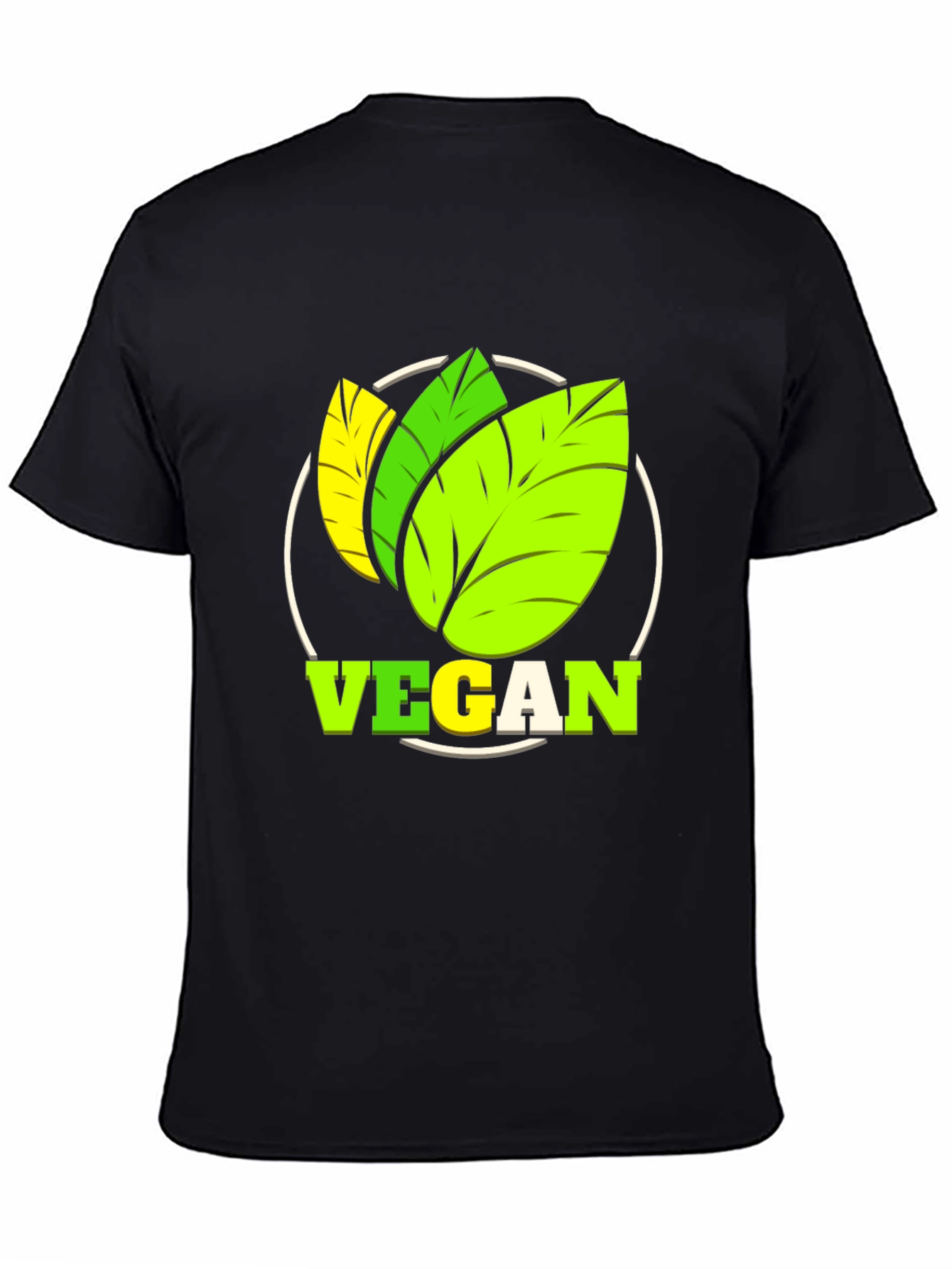 Vegan T-Shirt: Leaf Design for Plant-Based Lifestyle