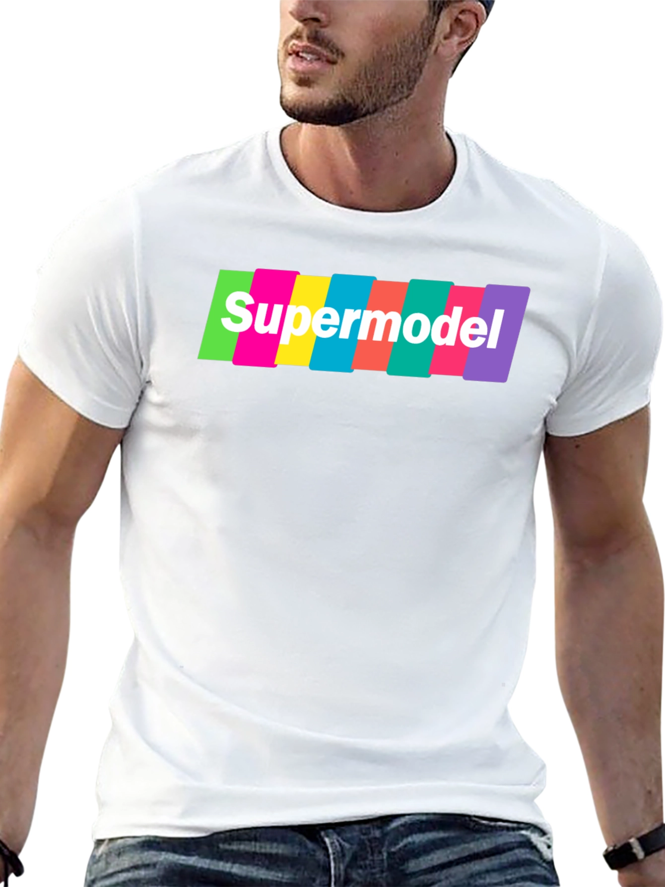 Supermodel Graphic T-Shirt - Retro Fashion Tee