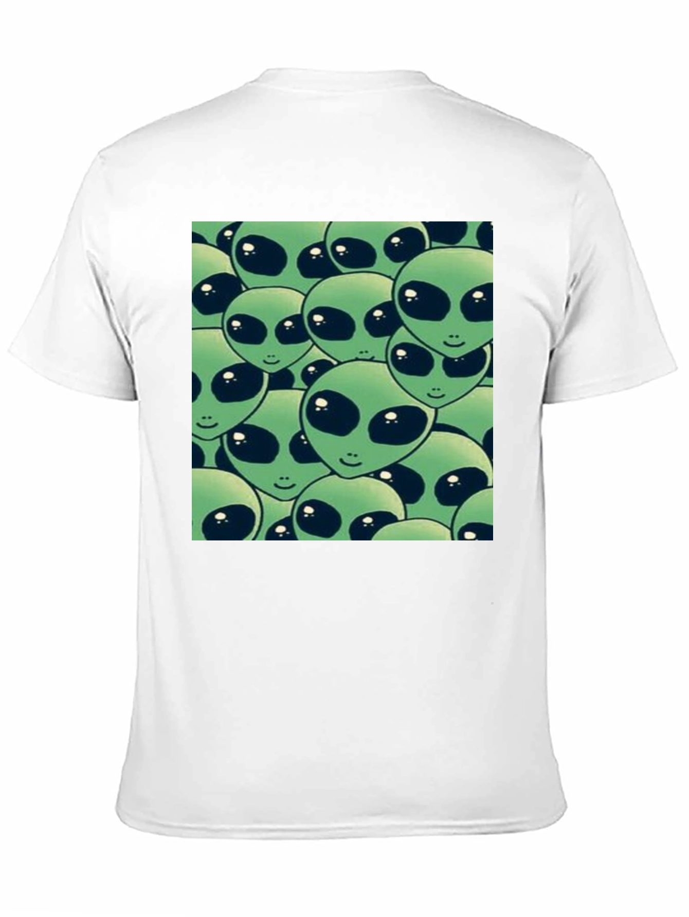 Alien Heads Graphic Black T-Shirt