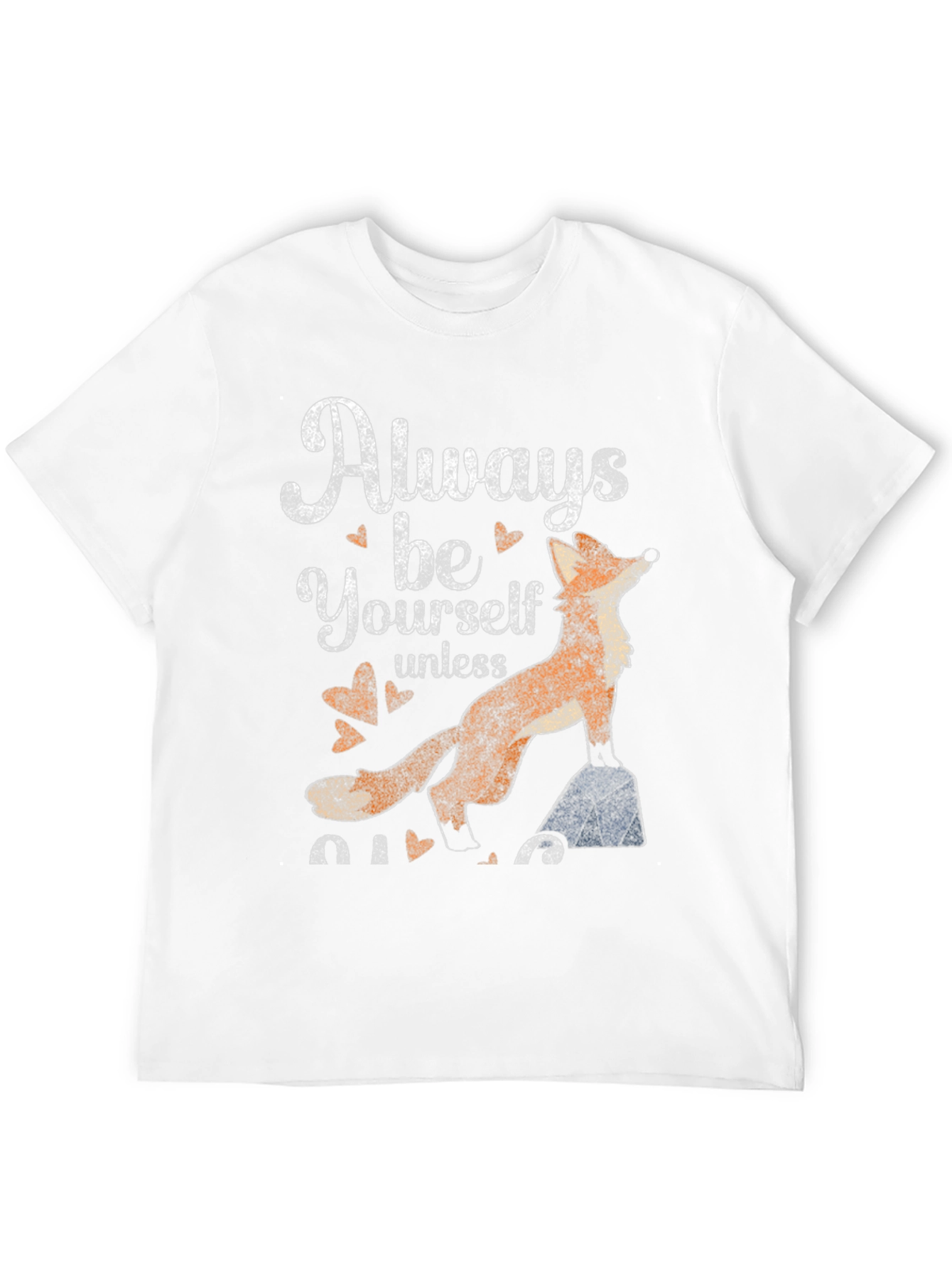 Always Be Yourself Fox Graphic Tee - Black