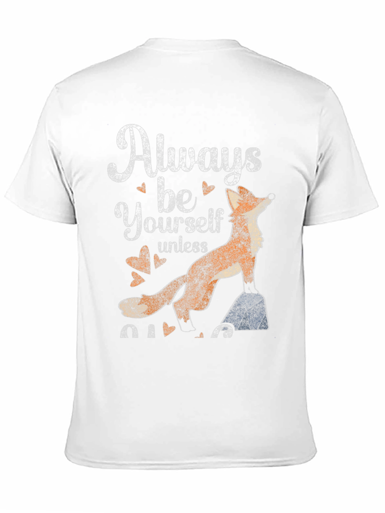 Always Be Yourself Fox Graphic Tee - Black