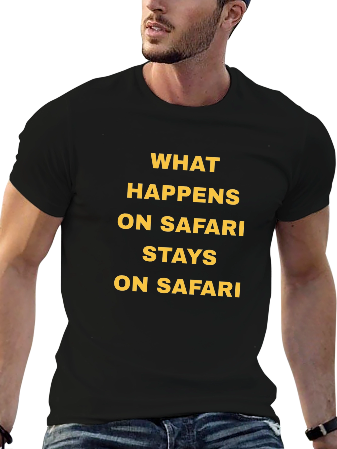 Safari Adventure Tee: What Happens Stays Here