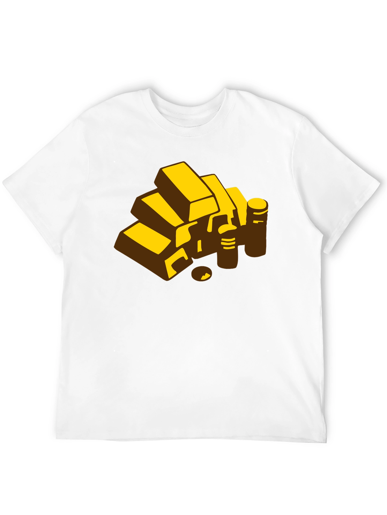 Gold Bars Graphic Tee - Mens Black T-Shirt
