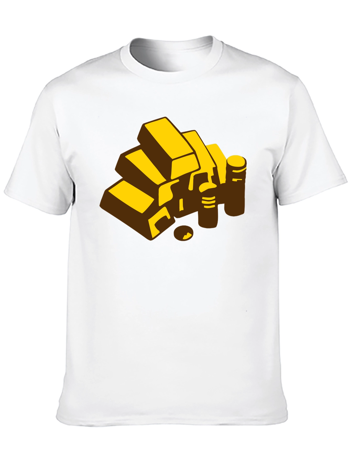 Gold Bars Graphic Tee - Mens Black T-Shirt