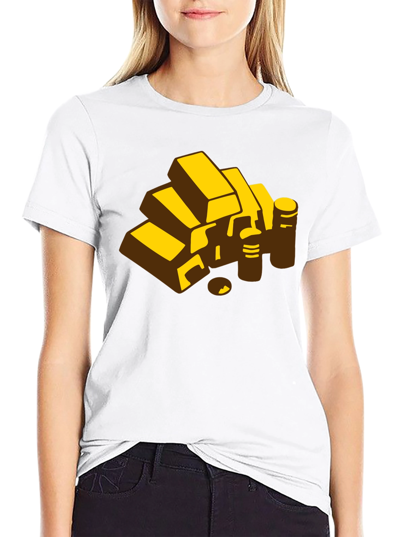 Gold Bars Graphic Tee - Mens Black T-Shirt