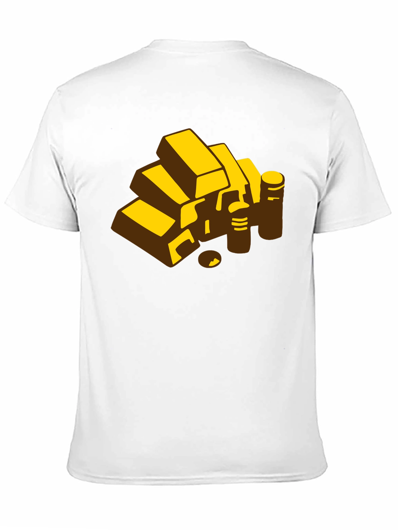 Gold Bars Graphic Tee - Mens Black T-Shirt