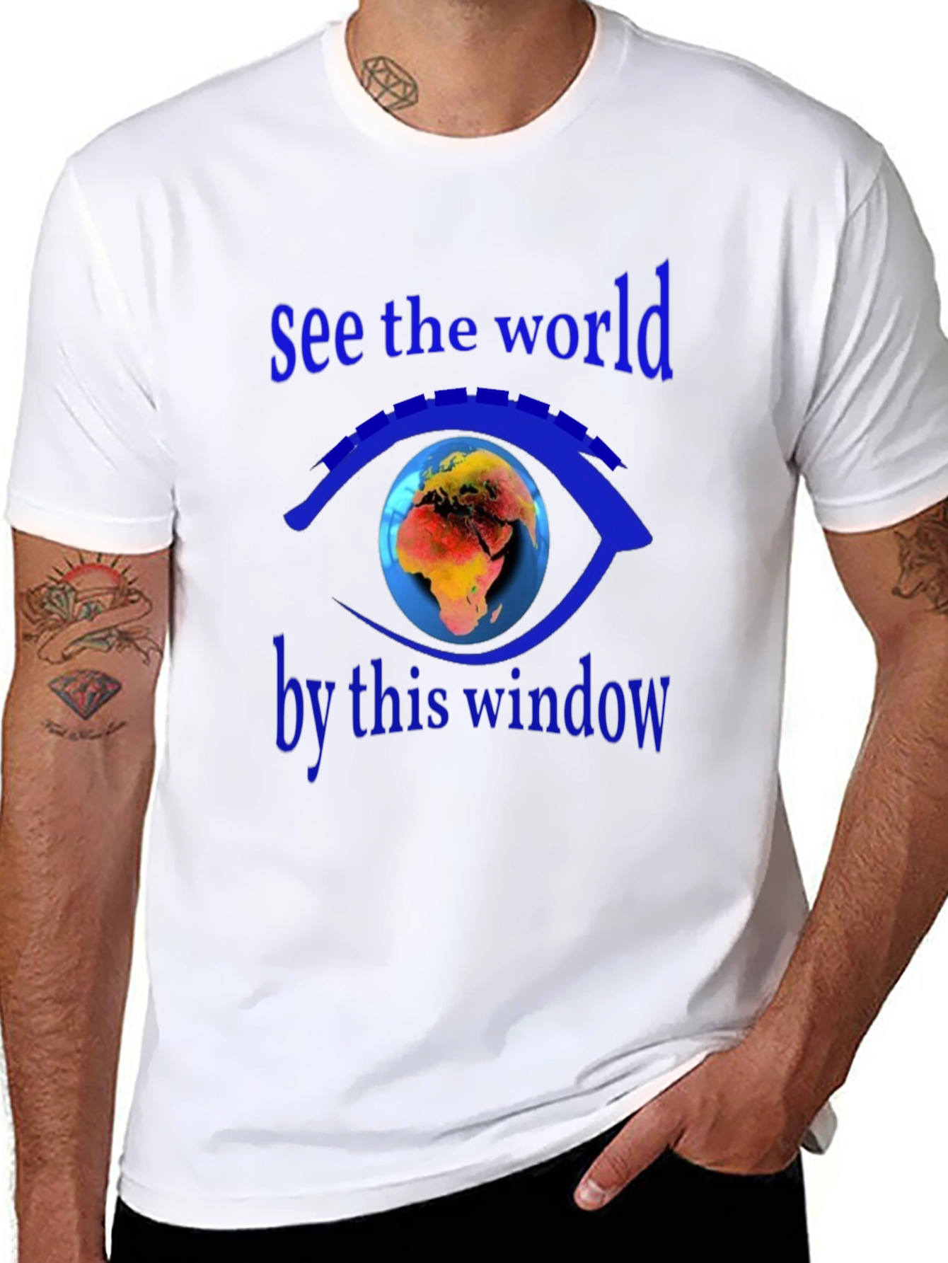 See the World T-Shirt - Earth Eye Design