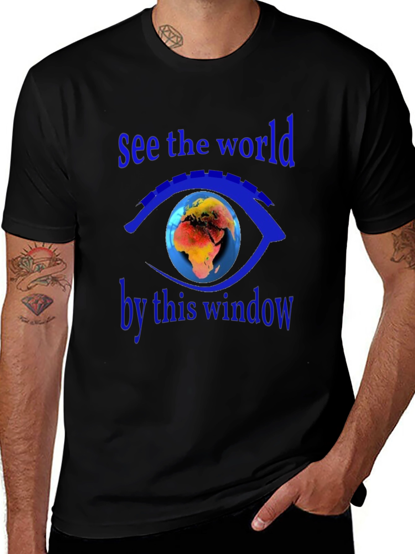See the World T-Shirt - Earth Eye Design