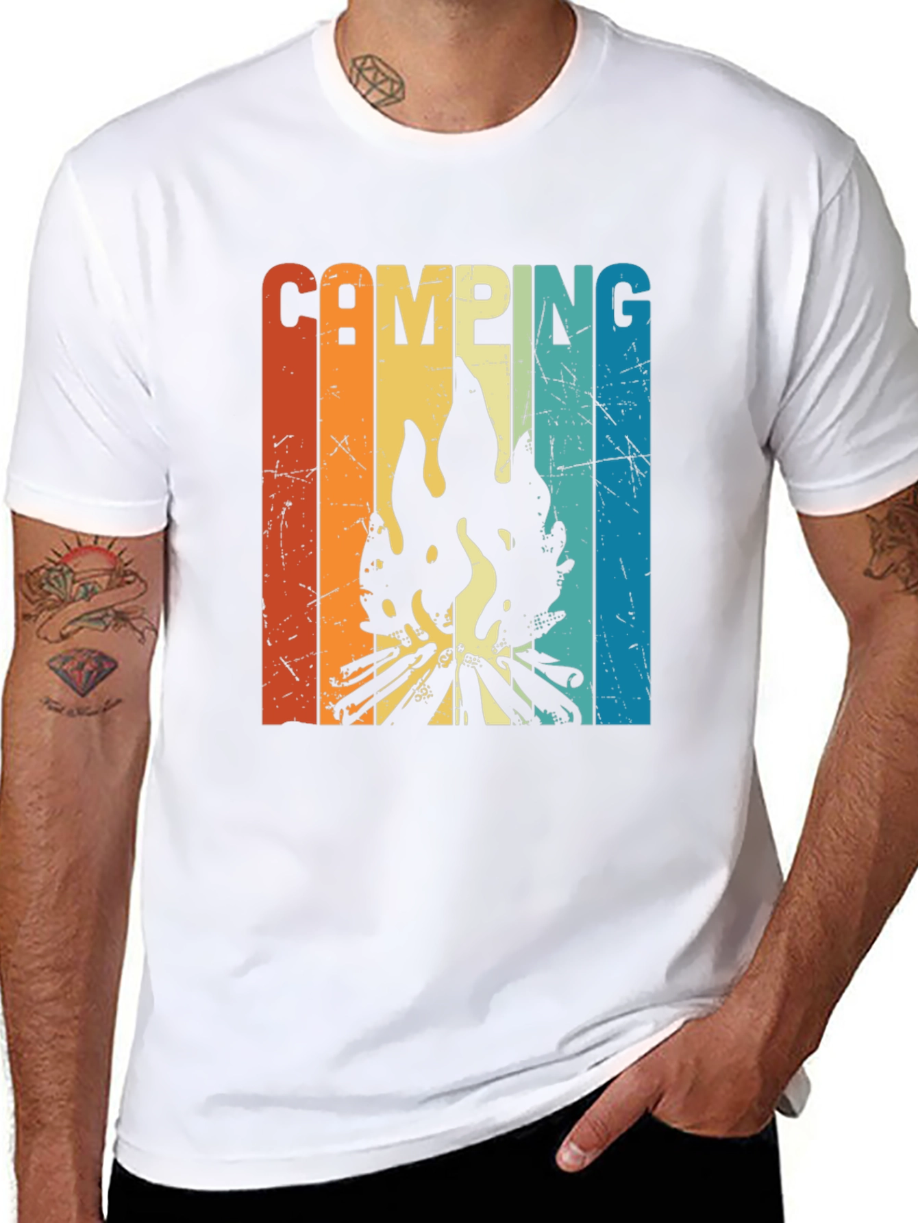 Retro Camping Bonfire T-Shirt