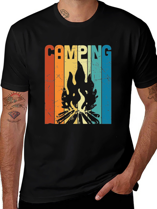 Retro Camping Bonfire T-Shirt