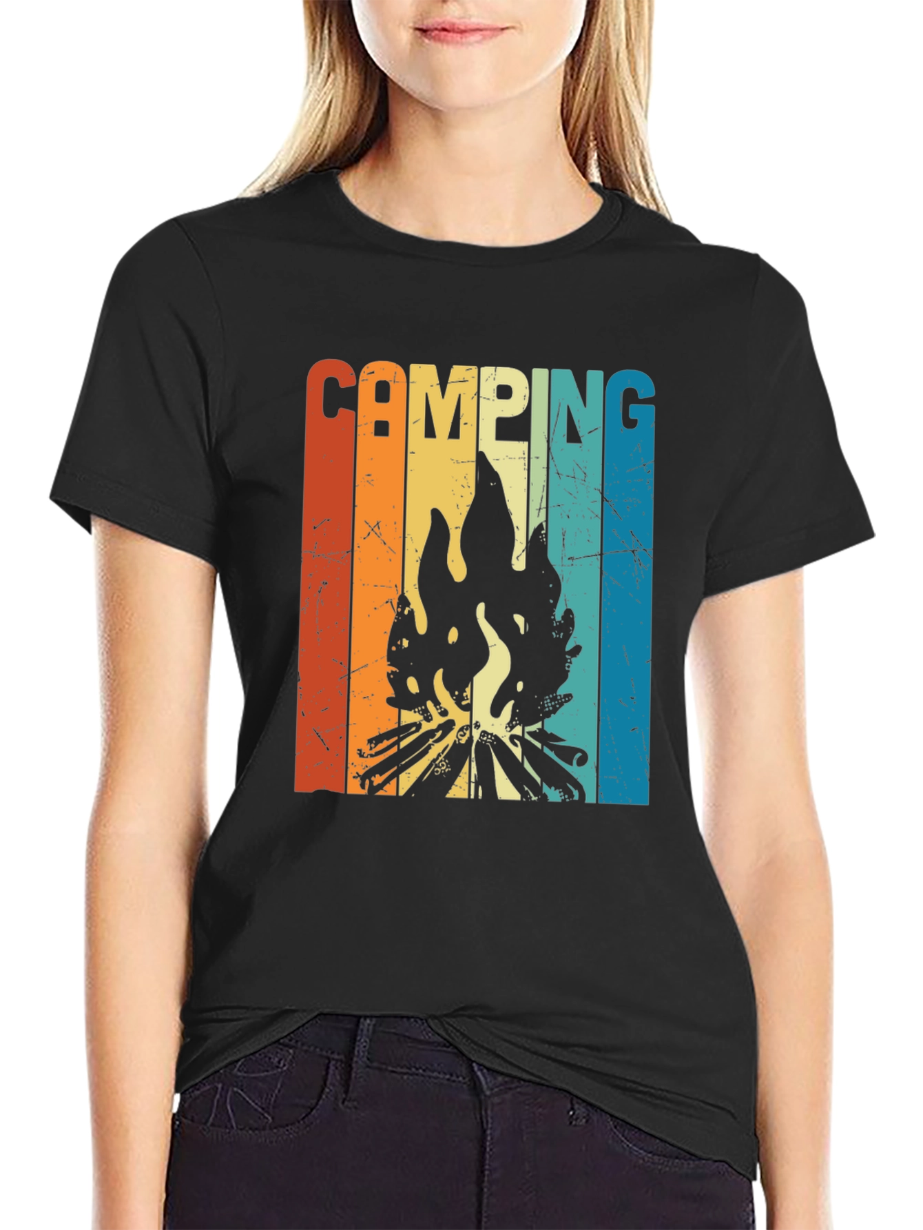 Retro Camping Bonfire T-Shirt